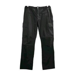 Iron & Haft Journeyman Black Ripstop Cargo 8-Pocket Tactical Work Pants 36x34